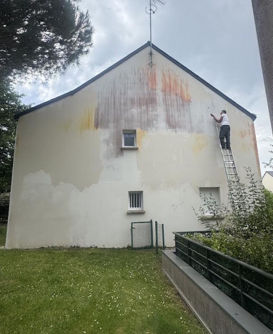 Façade encrassée avant ravalement